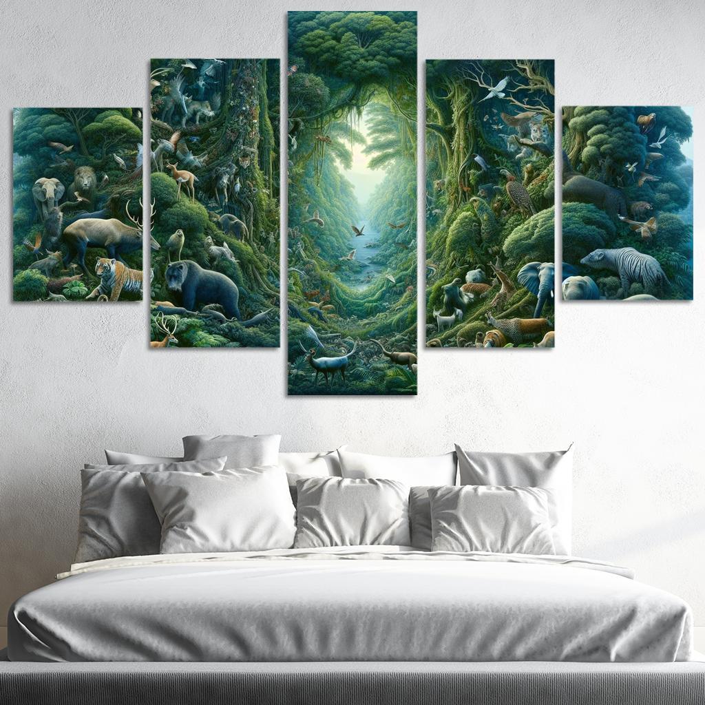 Nature's Call Advocating For Biodiversity Preservation Multi-panel Paintings