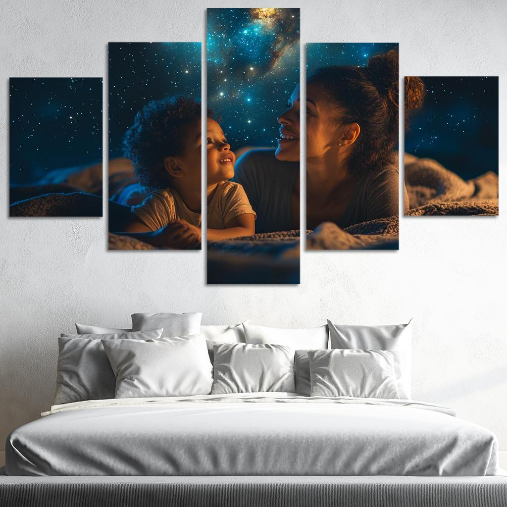 Stars In Her Eyes A Mothers Dreams For Her Children Canvas Paintings Frame