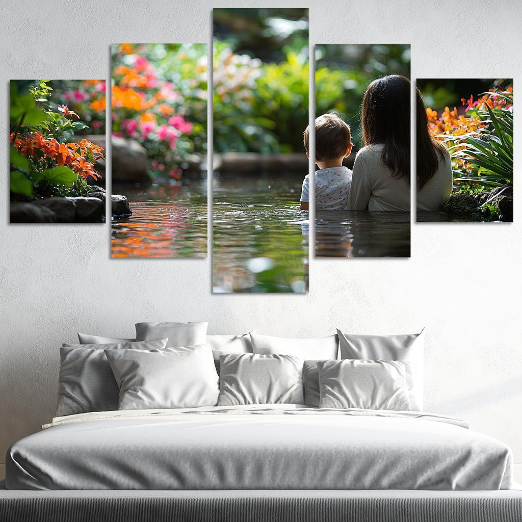 Reflections Of Love The Mirror Of Motherhood Custom Paintings Frame
