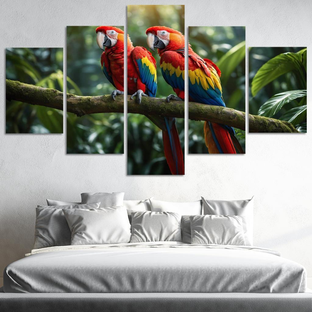 The Beautiful Scarlet Macaw A Colorful Companion Custom Paintings Frame