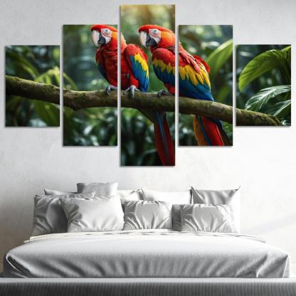 The Beautiful Scarlet Macaw A Colorful Companion Custom Paintings Frame