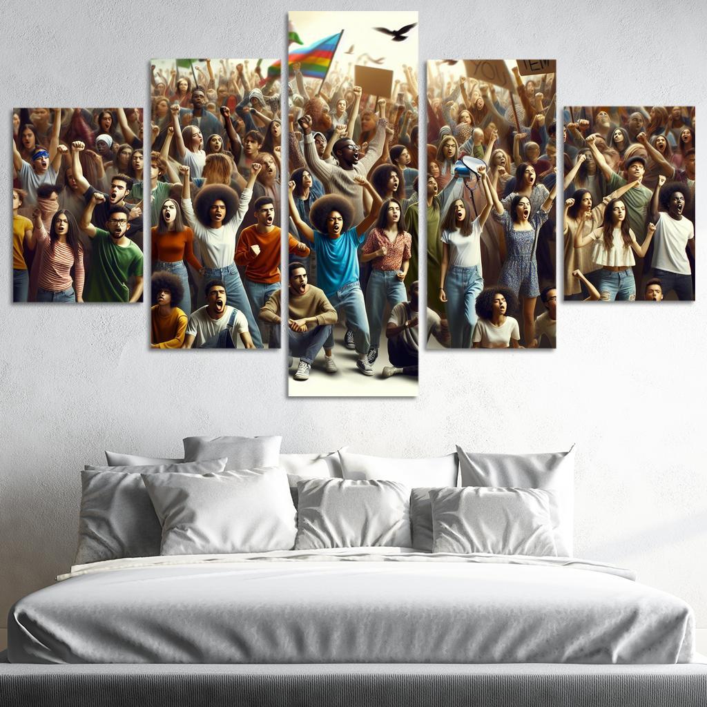 Voices Of The Future Youth Activism And Change Multi-panel Paintings