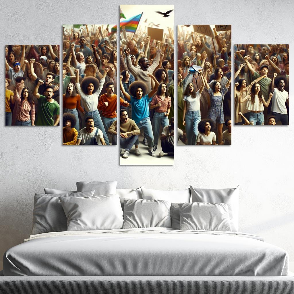 Voices Of The Future Youth Activism And Change Multi-panel Paintings