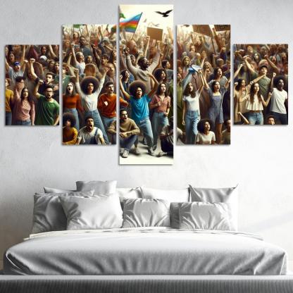 Voices Of The Future Youth Activism And Change Multi-panel Paintings