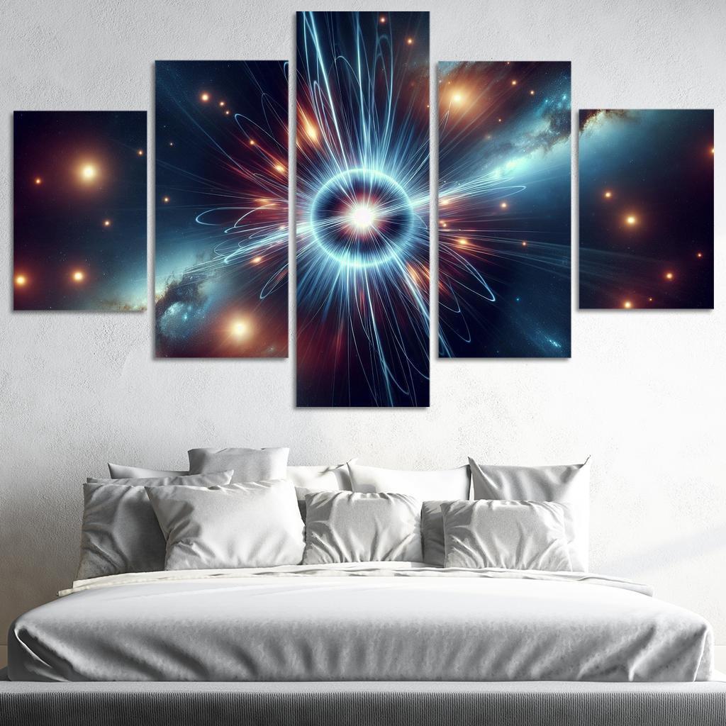 The Secret Lives Of Pulsars Abstract Paintings Frame