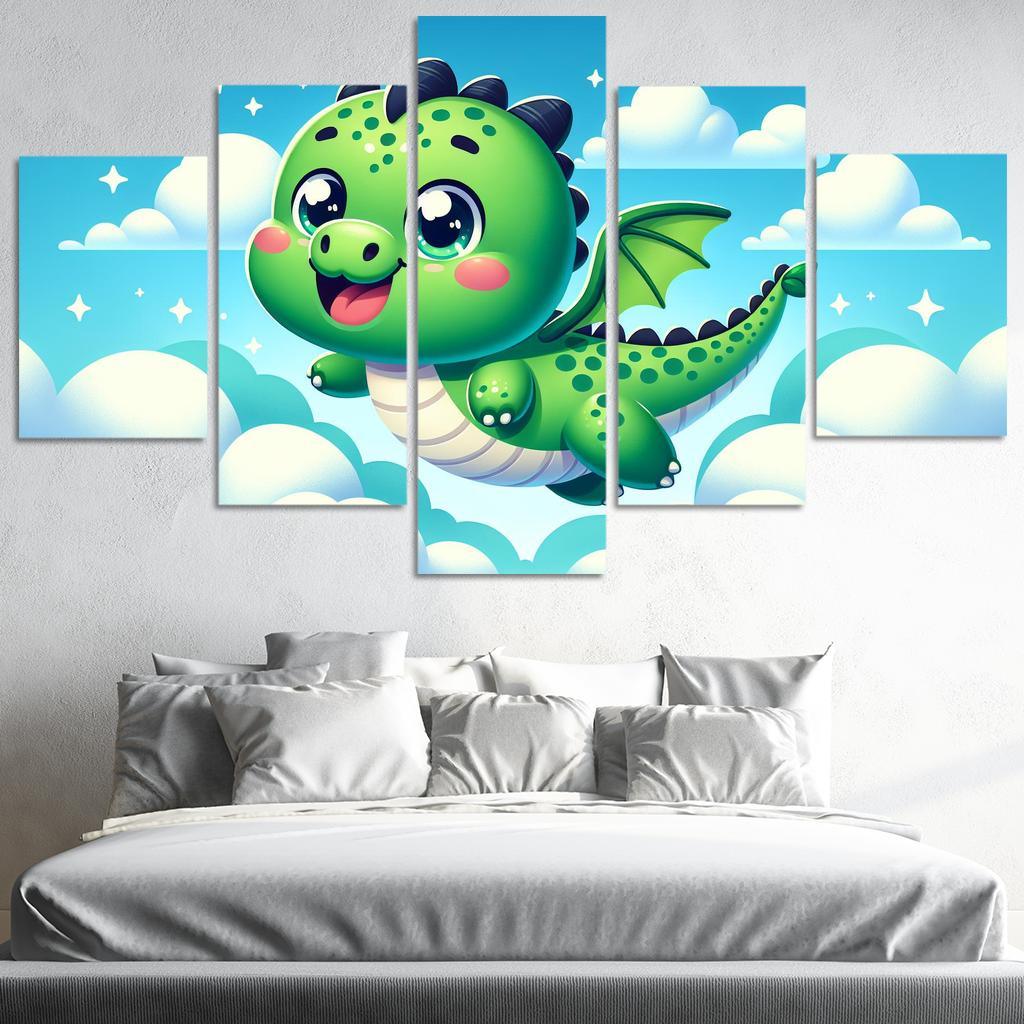 Daring Dragon - Adventure Awaits Framed Paintings