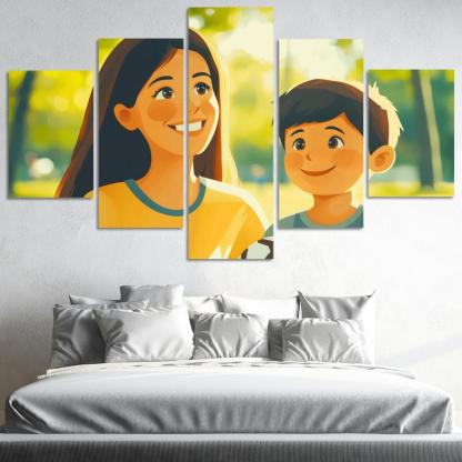 Heartstrings Of Hope A Mothers Encouragement Canvas Paintings Frame