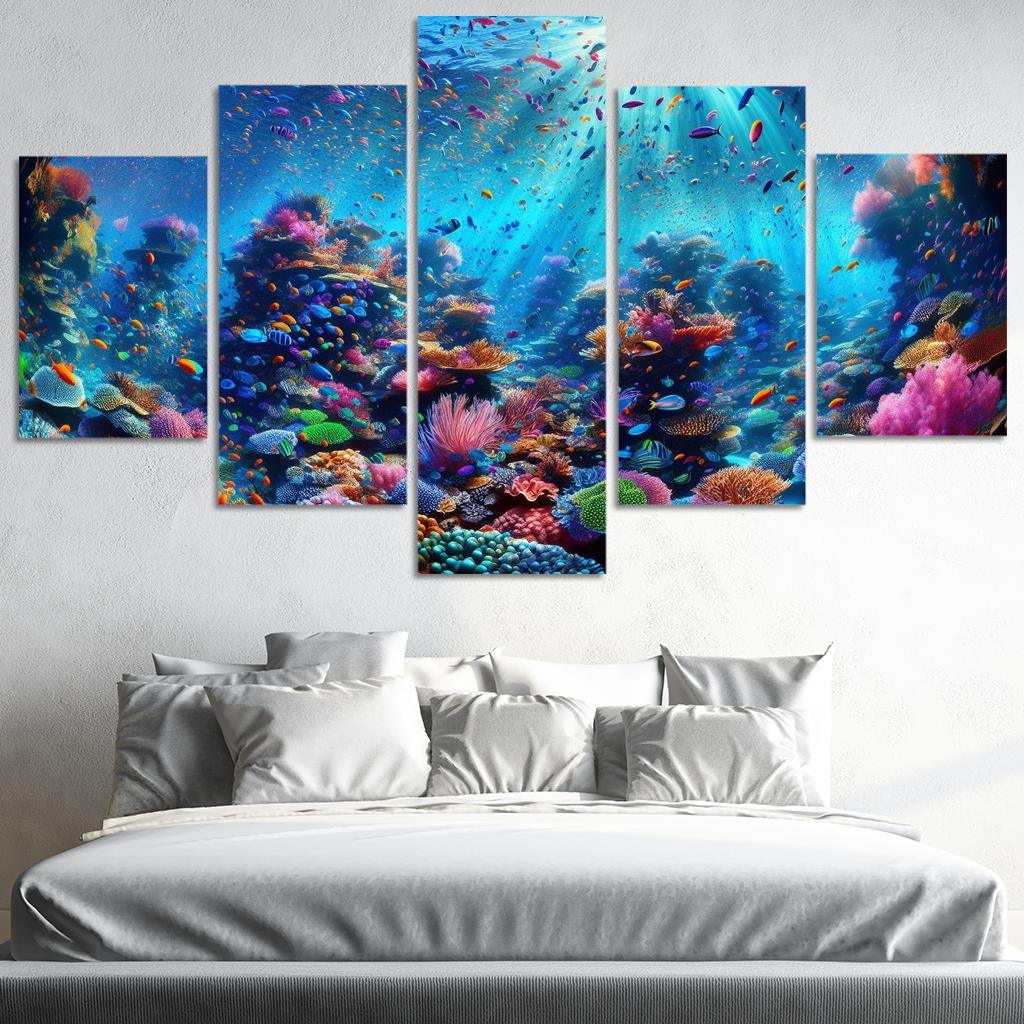 Coral Haven Underwater Wonderland Premium Artwork Frames