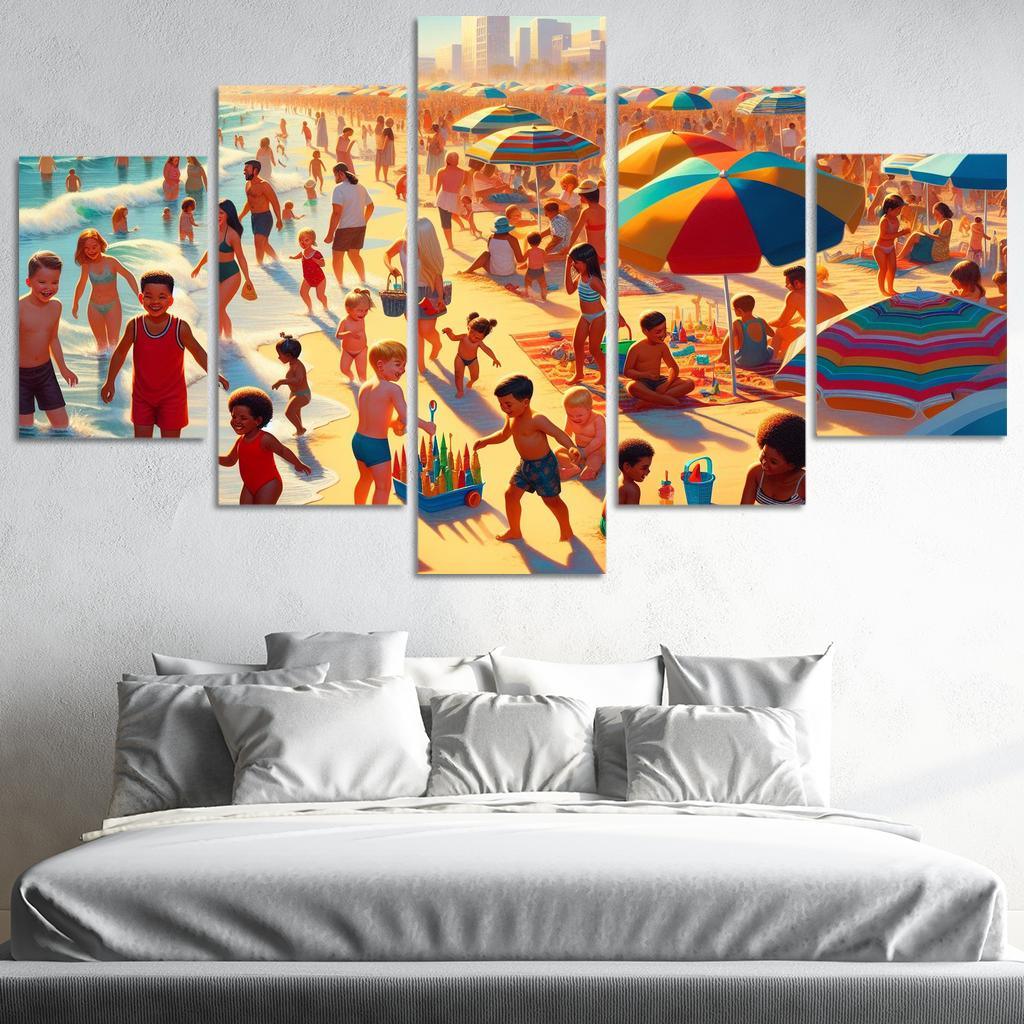 Gentle Bay Family Fun Zone Abstract Paintings Frame
