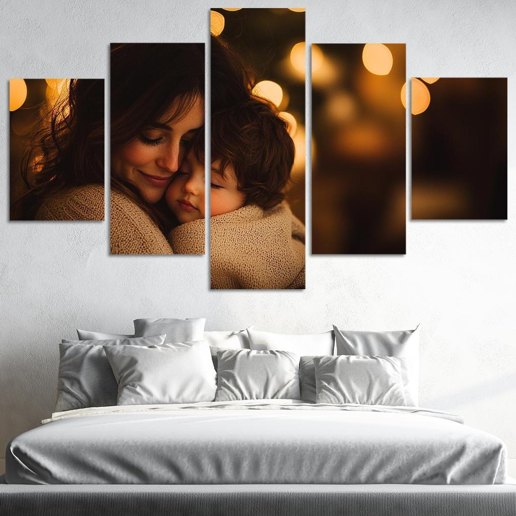 A Mothers Embrace The Comfort Of Love Canvas Paintings Frame