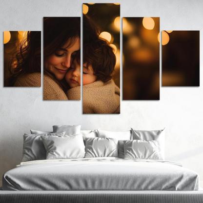 A Mothers Embrace The Comfort Of Love Canvas Paintings Frame
