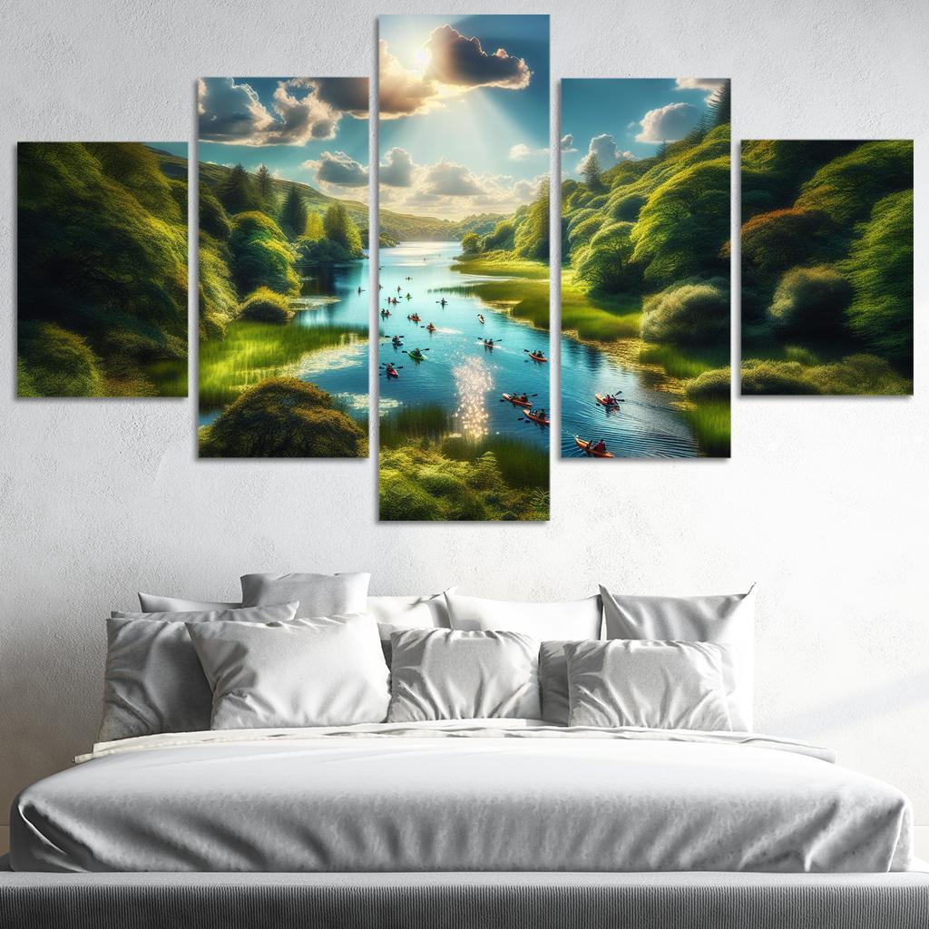 Crystal Waters Ideal For Kayaking Adventures Abstract Paintings Frame