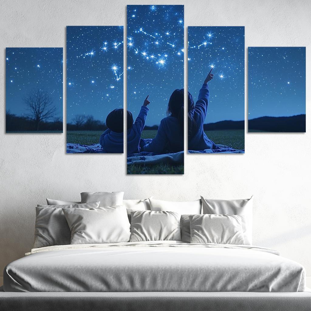 Guiding Stars A Mothers Light Canvas Paintings Frame
