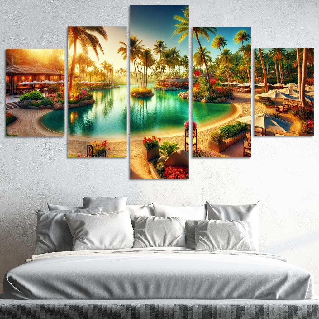 Lagoon Beach A Tropical Escape Art Trends