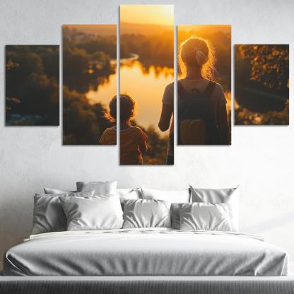 Her Unwavering Spirit A Mothers Strength Canvas Paintings Frame
