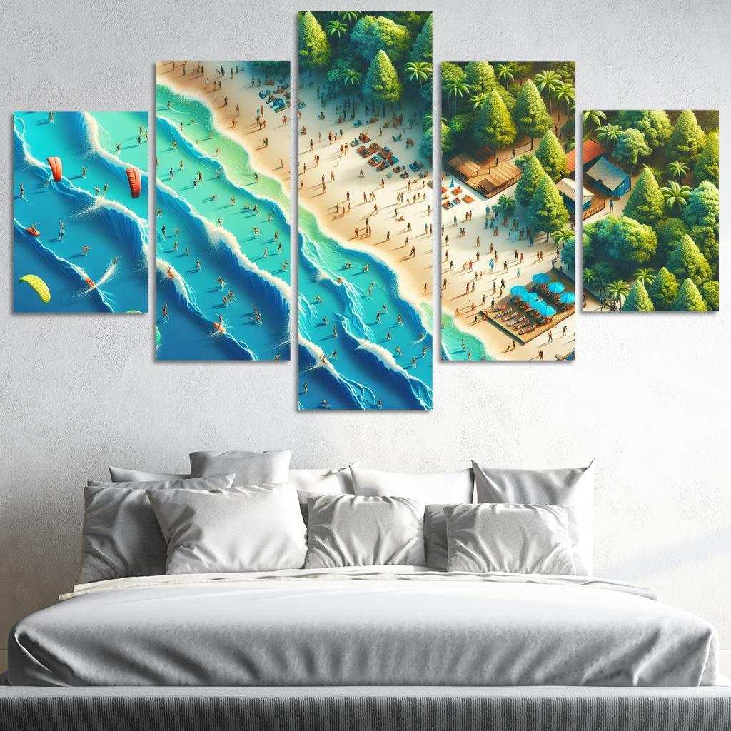 Echo Bay Adventure Beach Modern Paintings Frame