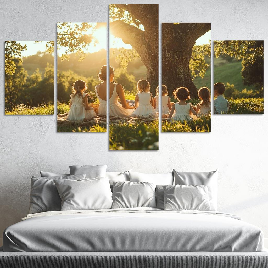 Roots Of Love A Mothers Family Tree Canvas Paintings Frame