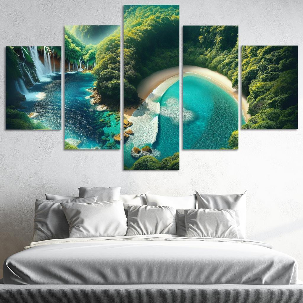 Mystic Cove Enchanted Forest Meets Sea Custom Paintings Frame