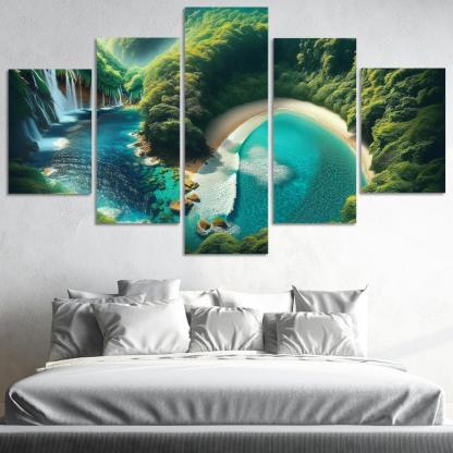 Mystic Cove Enchanted Forest Meets Sea Custom Paintings Frame