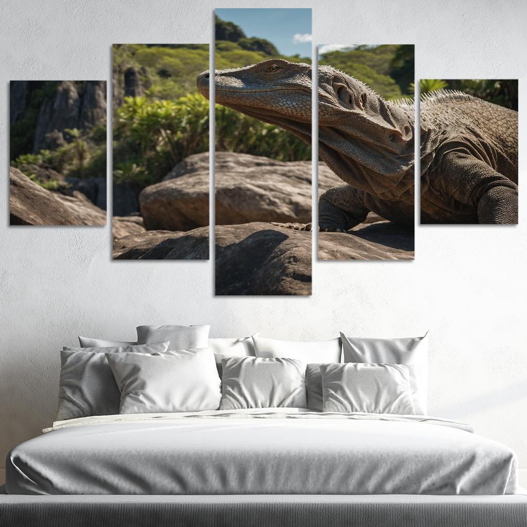 The Enigmatic Komodo Dragon Multi-panel Paintings