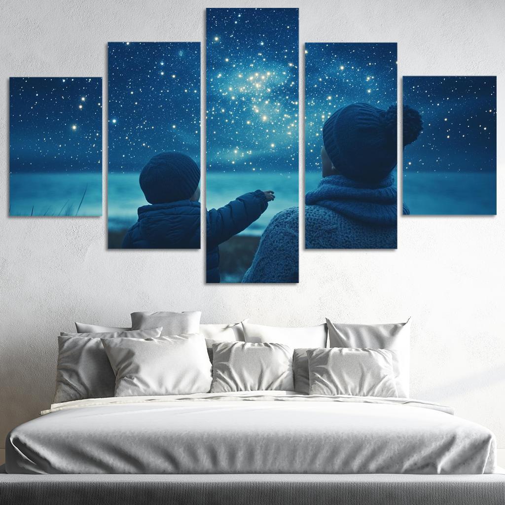 The Light Of Hope A Mothers Guiding Star Canvas Paintings Frame