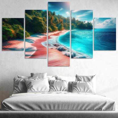 Hidden Oasis Tranquil Waters And Lush Landscapes Premium Artwork Frames