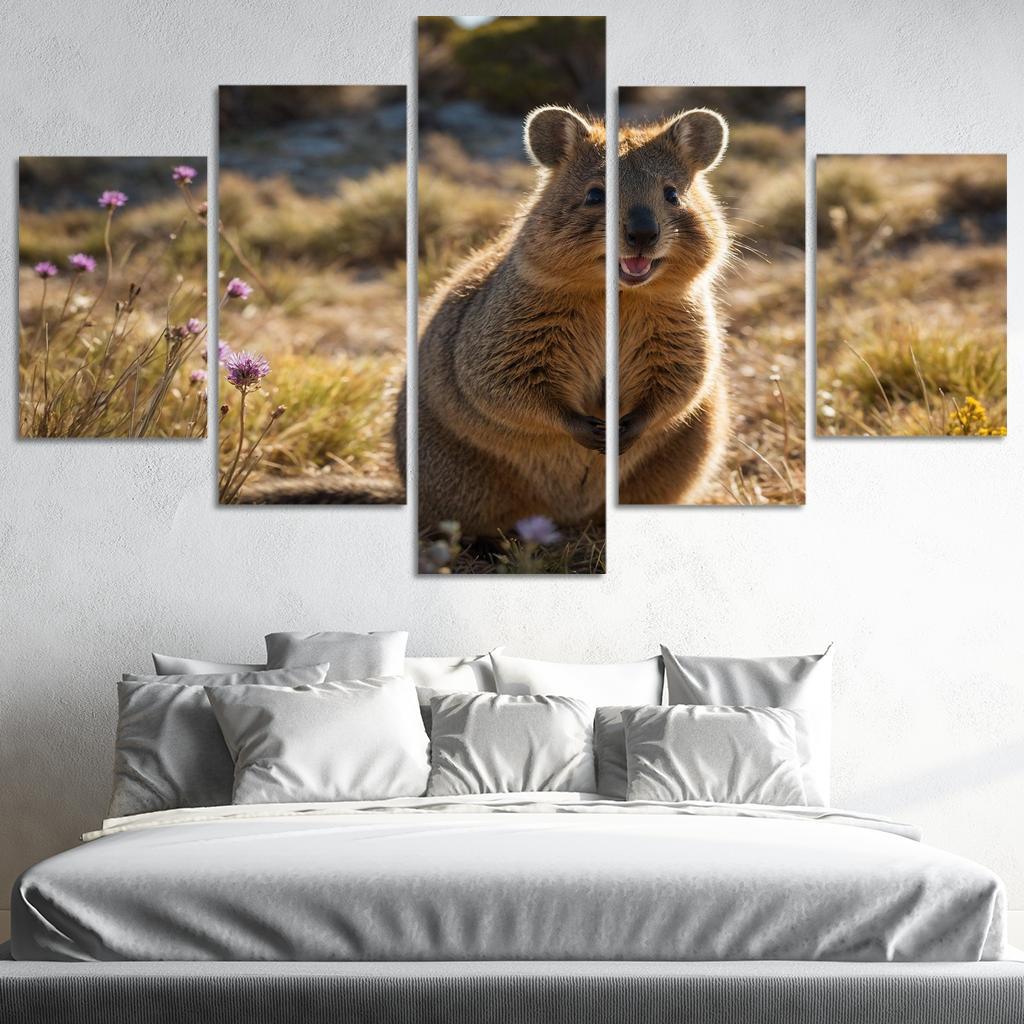 The Exotic Quokka On Australia's Rottnest Island Framed Paintings