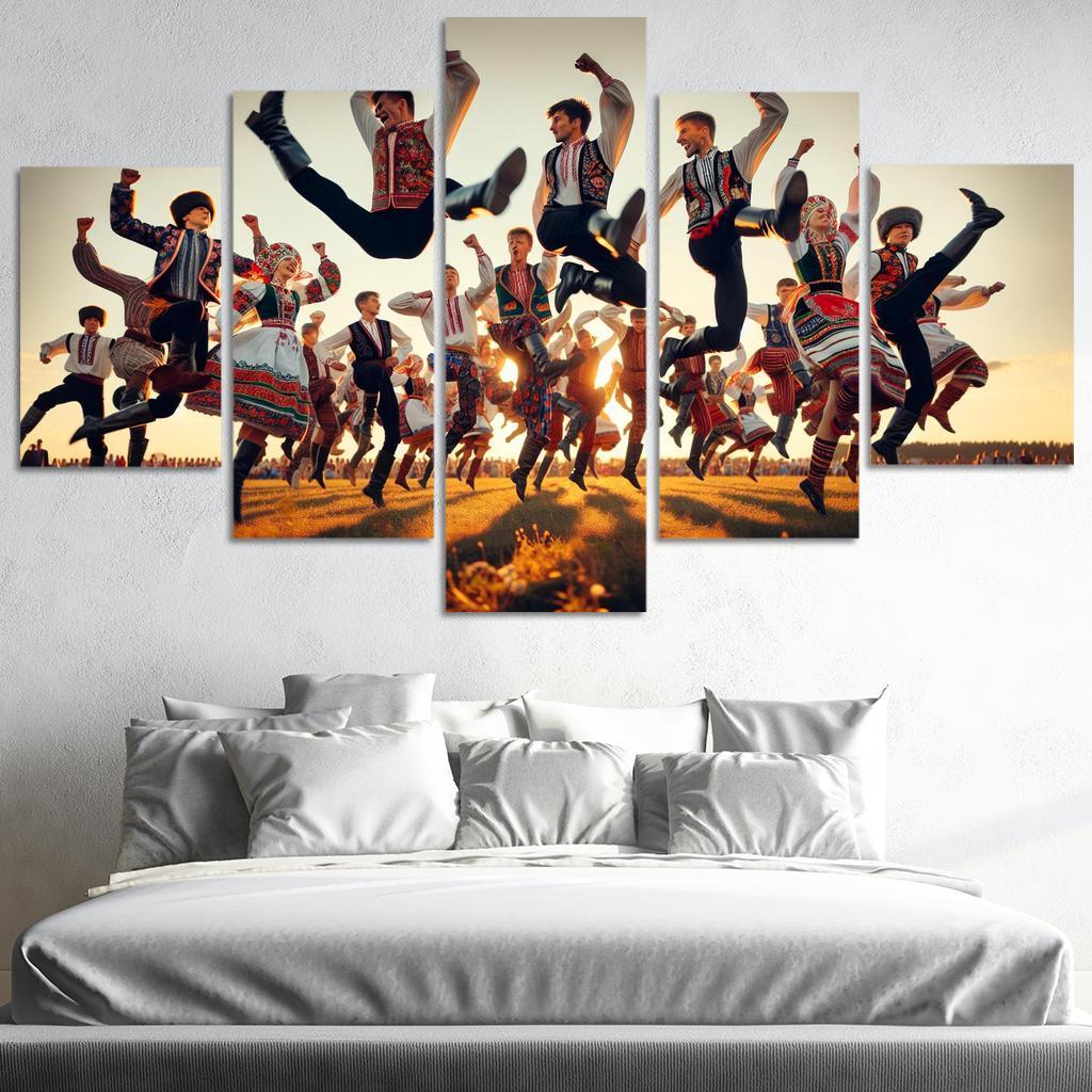 Cossack Dance The Spirit Of The Ukraine Modern Paintings Frame