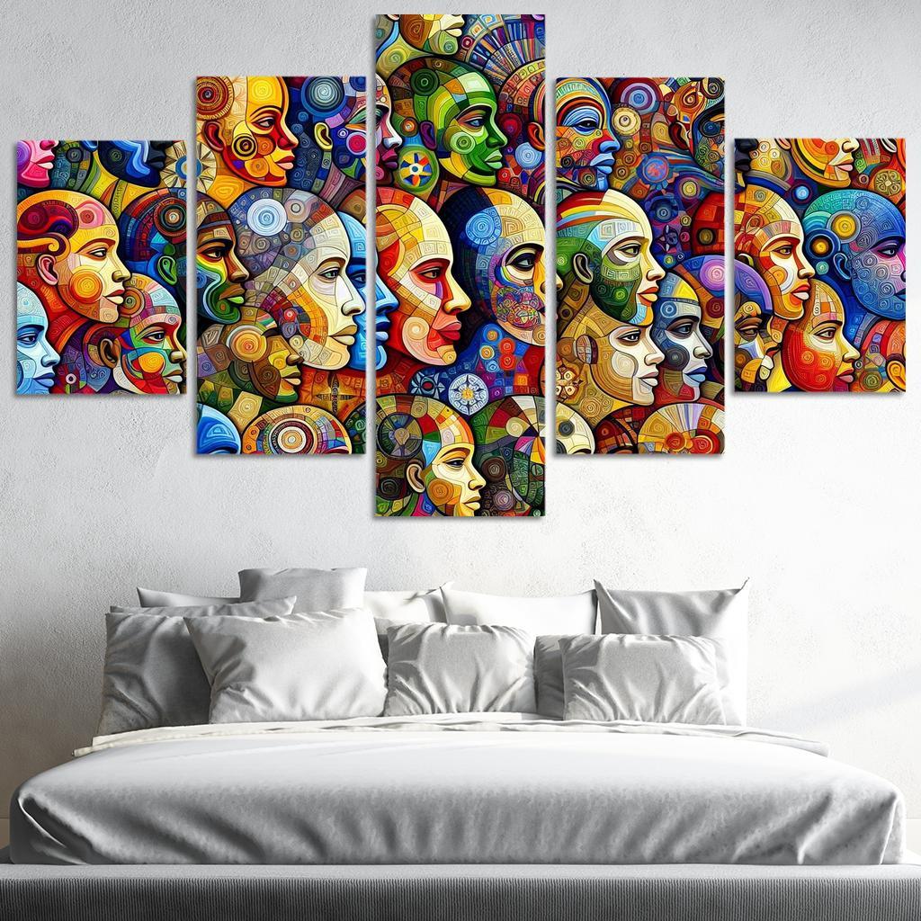 Unity In Diversity The Global Migration Experience Multi-panel Paintings