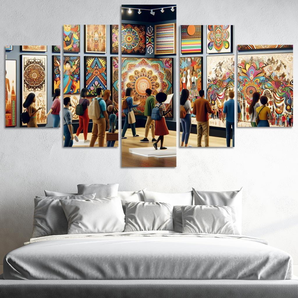 Bridging Cultures Artistic Expressions Of Unity Framed Paintings