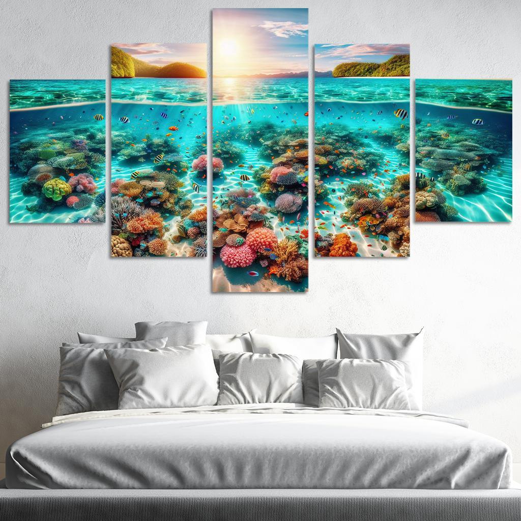 Coral Sands Beach Custom Paintings Frame
