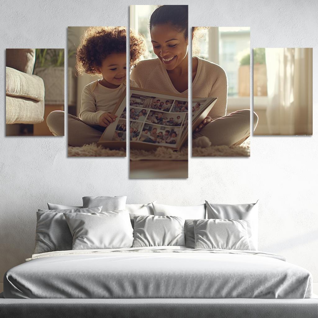 The Embrace Of Memories A Mothers Love Custom Paintings Frame