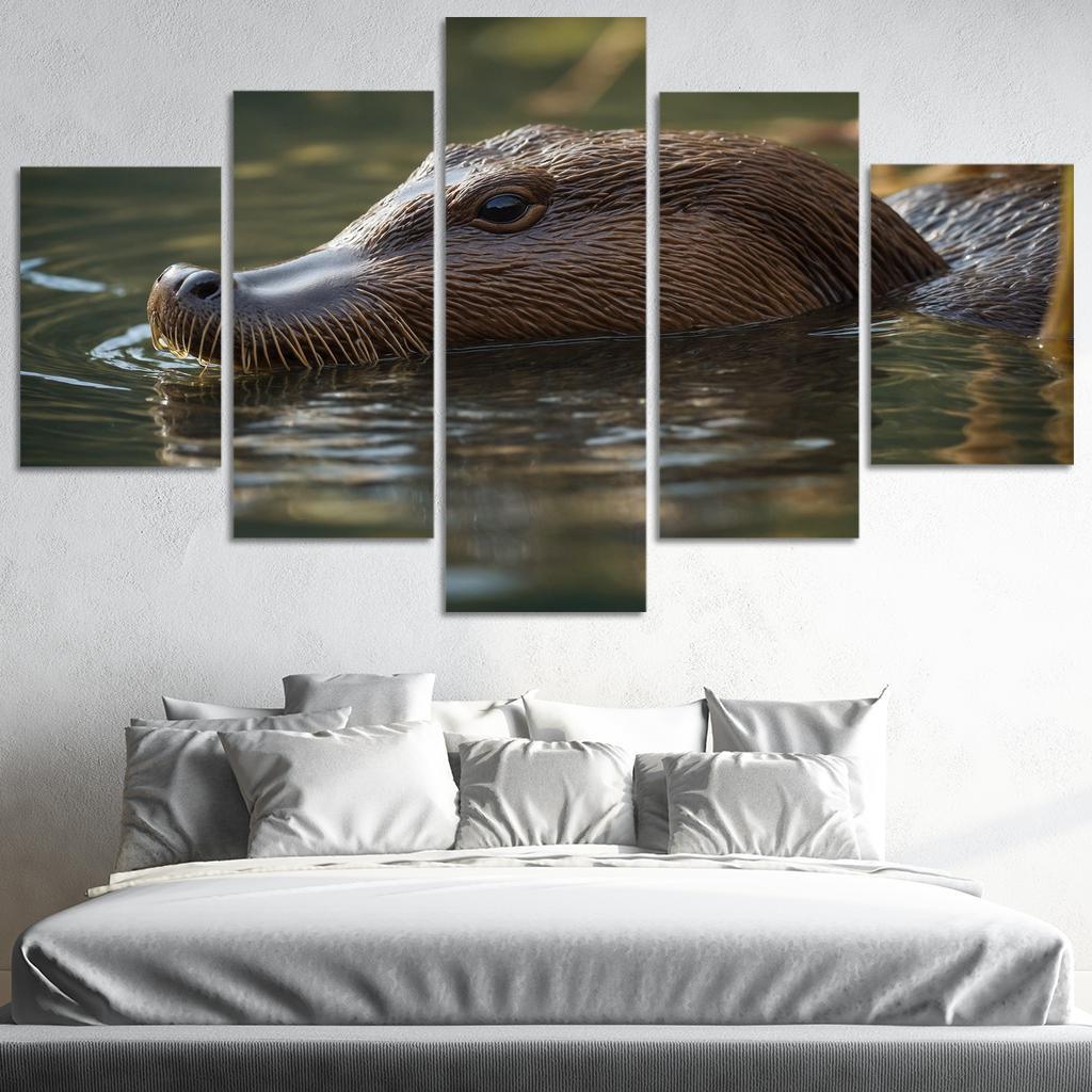 The Enigmatic Platypus Nature's Oddity Modern Paintings Frame