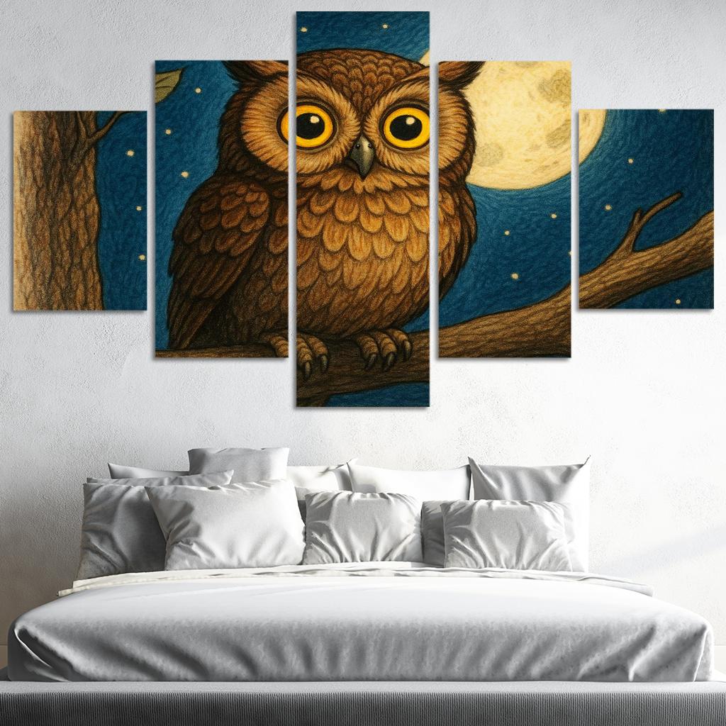 Wise Owl Night Watcher Premium Artwork Frames
