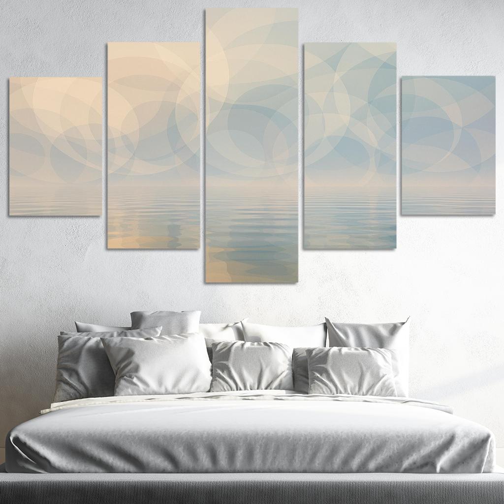 Harbor Of Infinite Reflections Premium Artwork Frames