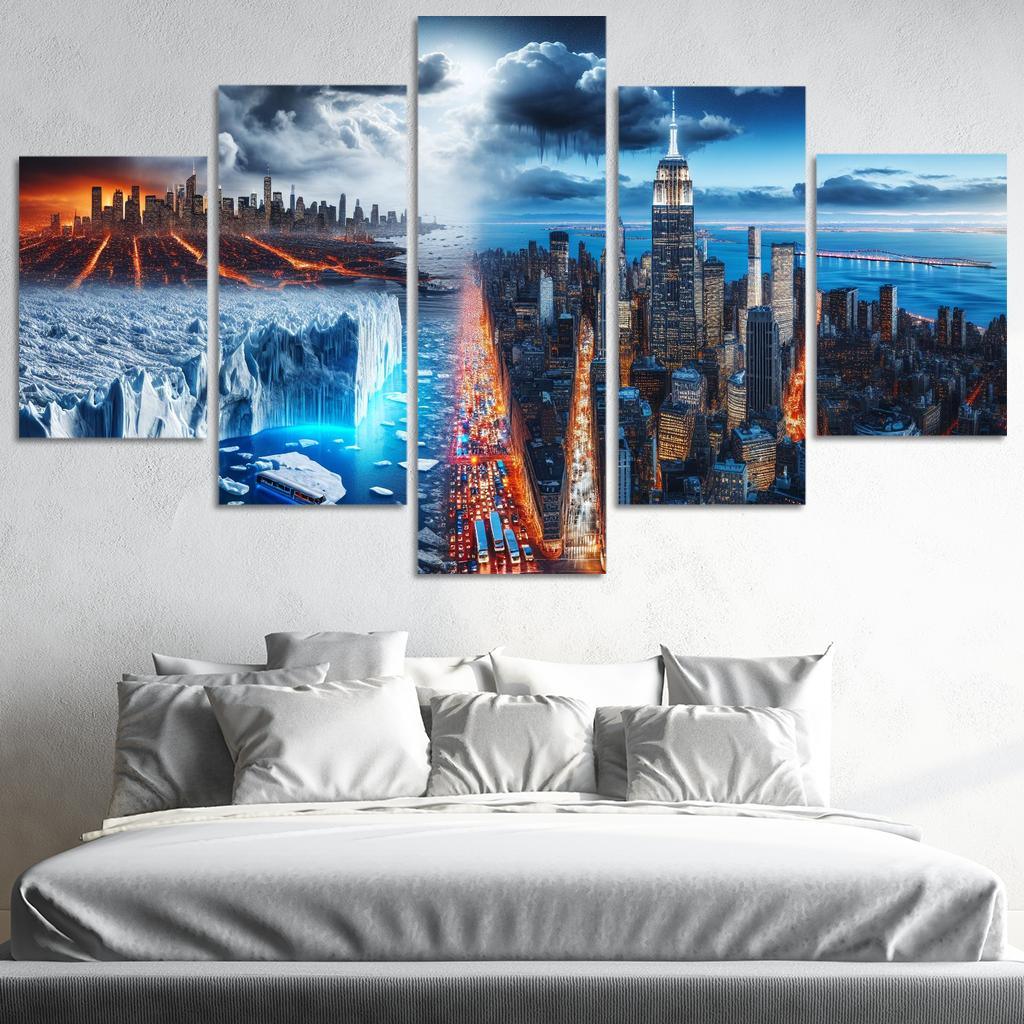 Sounding The Alarm Climate Crisis Awareness Custom Paintings Frame