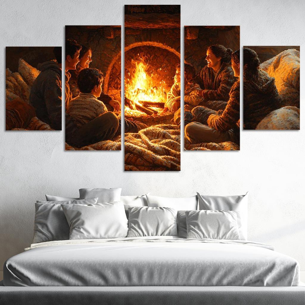 Embers Of Love A Mothers Warmth Modern Paintings Frame