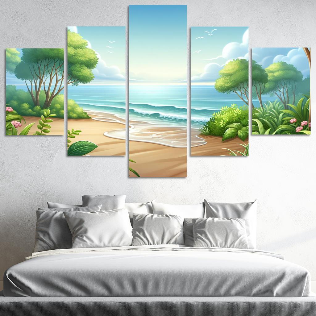 Waves Of Tranquility Meditation Spot Premium Artwork Frames
