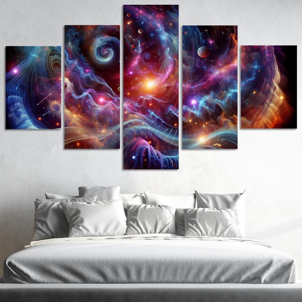 Celestial Interplay Of Frequencies Premium Artwork Frames