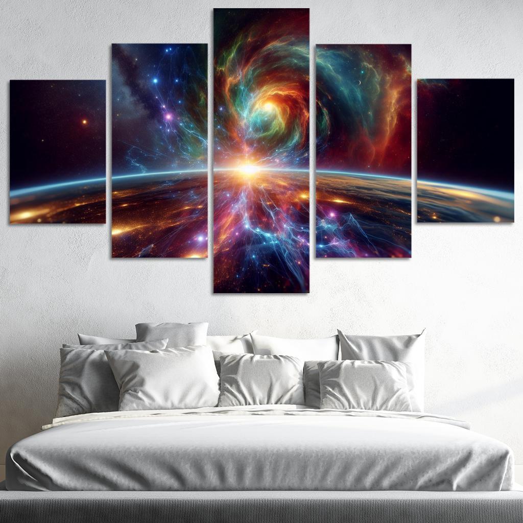 Investigating The Origins Of Cosmic Rays Abstract Paintings Frame