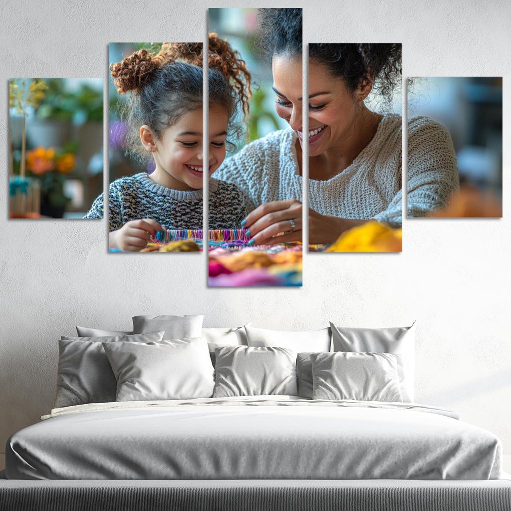The Tapestry Of Love Weaving A Mothers Story Canvas Paintings Frame