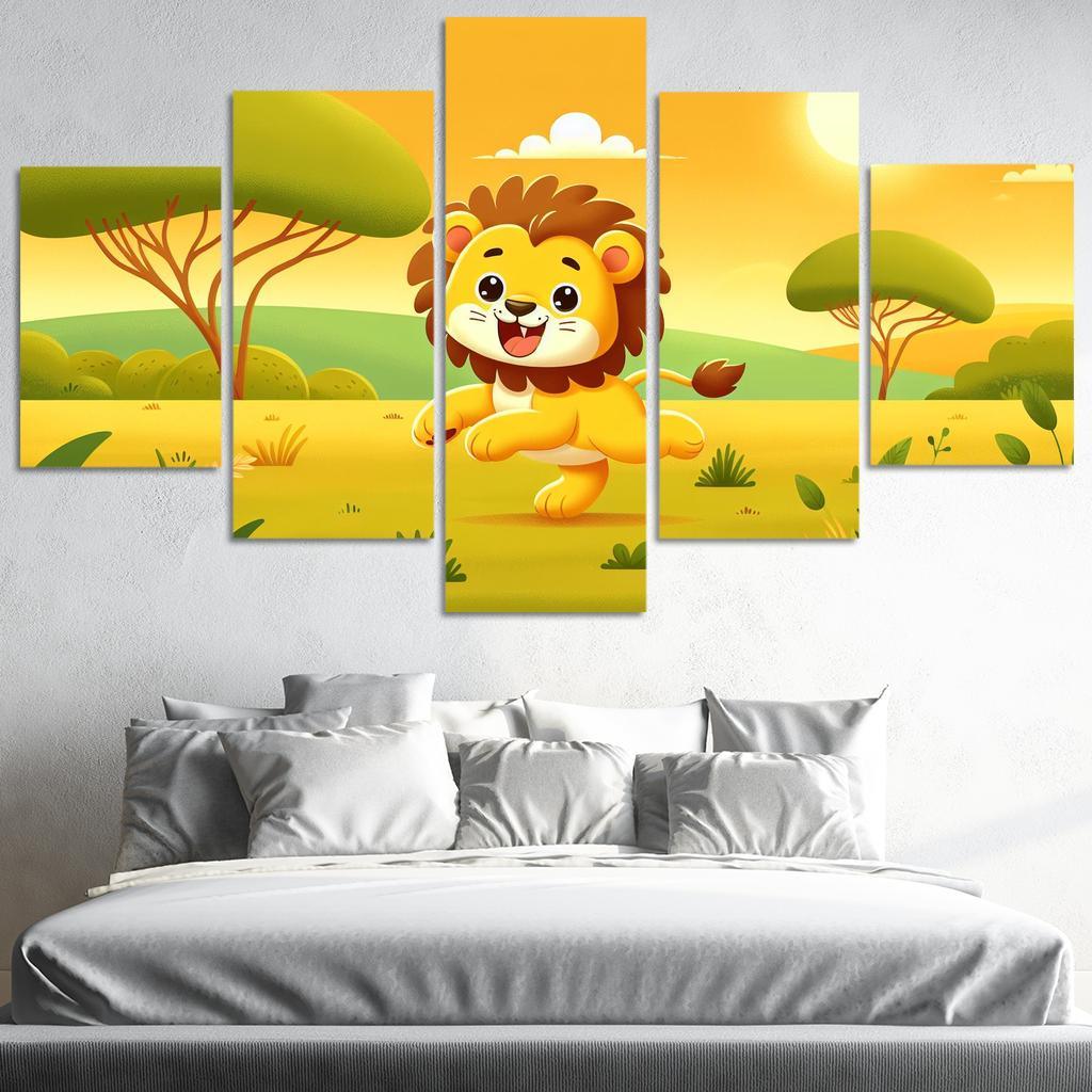 Lively Lions - Safari Magic Framed Paintings