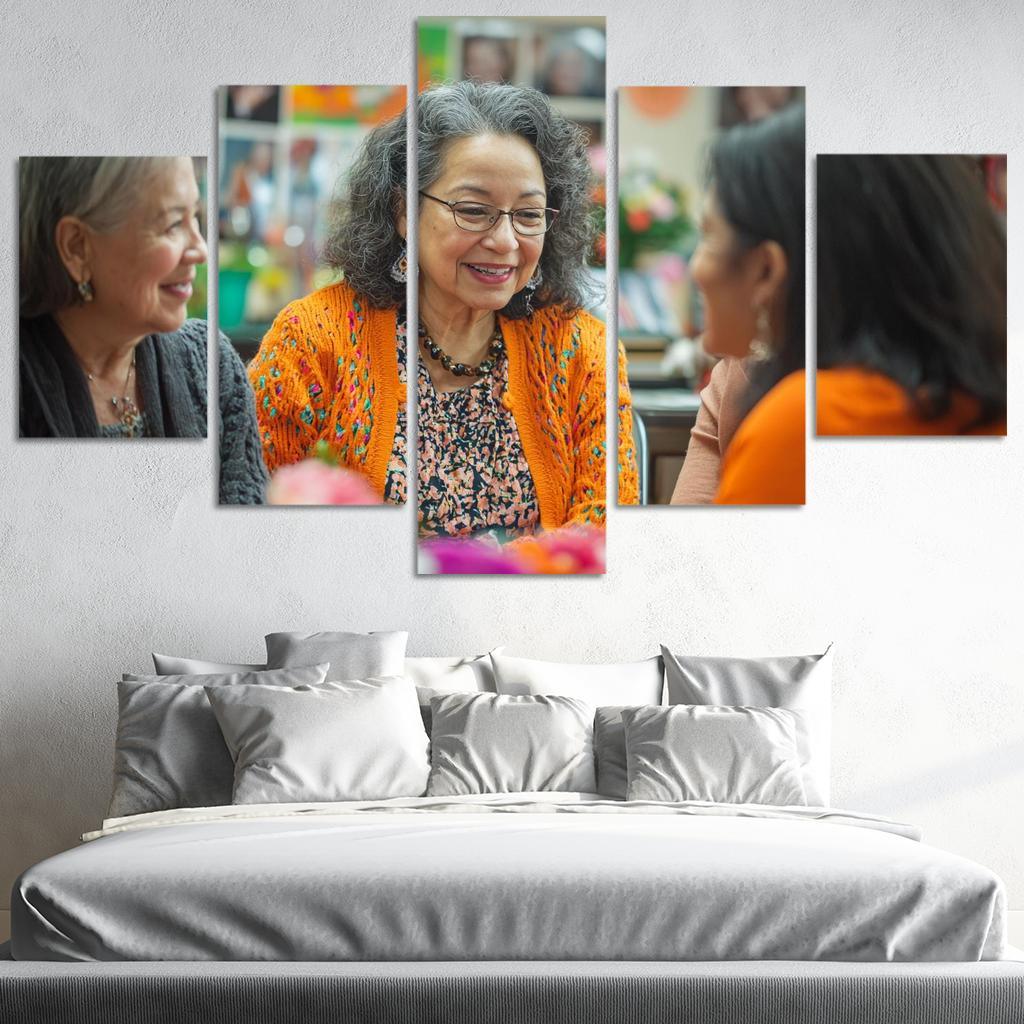 Threads Of Connection A Mothers Love Modern Paintings Frame