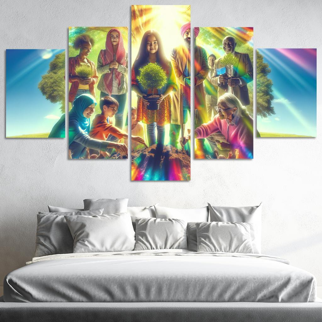 Healing The Planet Environmental Justice For All Custom Paintings Frame