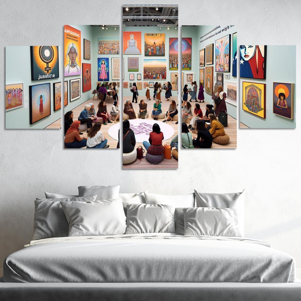 Dreams Of Equality Gender Justice Through Art Oil Paintings Frame