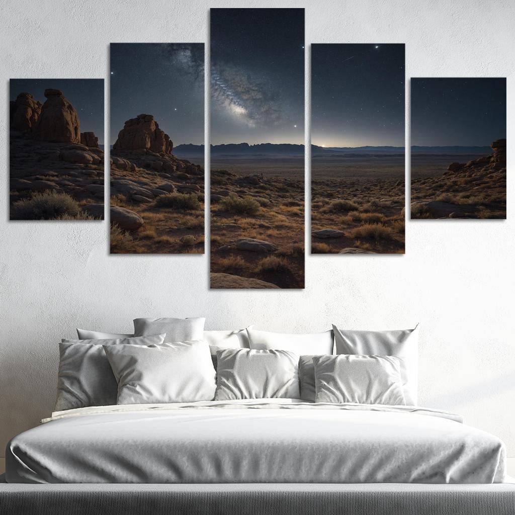 Celestial Canopy Above Silver Plains Art Trends