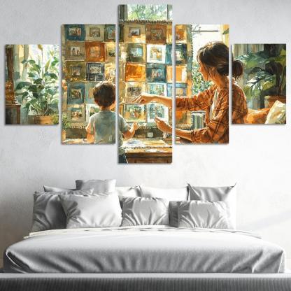 Threads Of Connection Weaving Memories Custom Paintings Frame