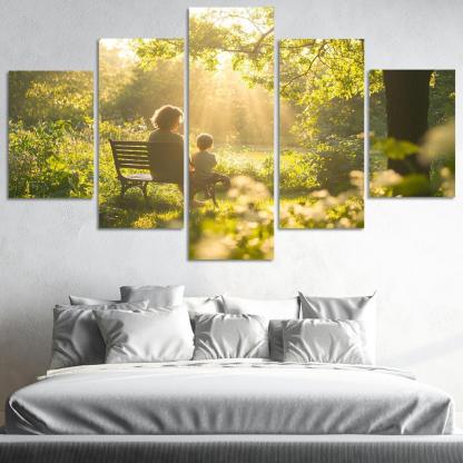 In Every Breath The Essence Of Motherhood Custom Paintings Frame