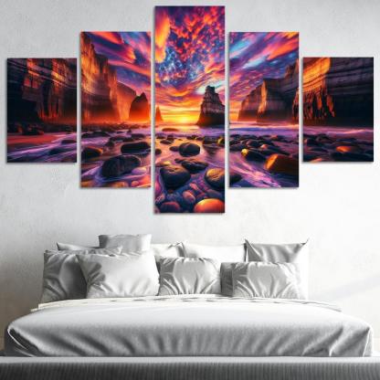 Sunset Cliffs A Photographer's Dream Custom Paintings Frame