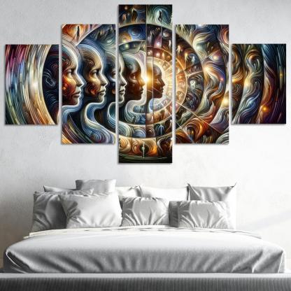 Infinite Echoes Of Self Premium Artwork Frames